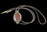 Polished Fossil Dinosaur Bone (Gembone) Bolo Tie #86120-2